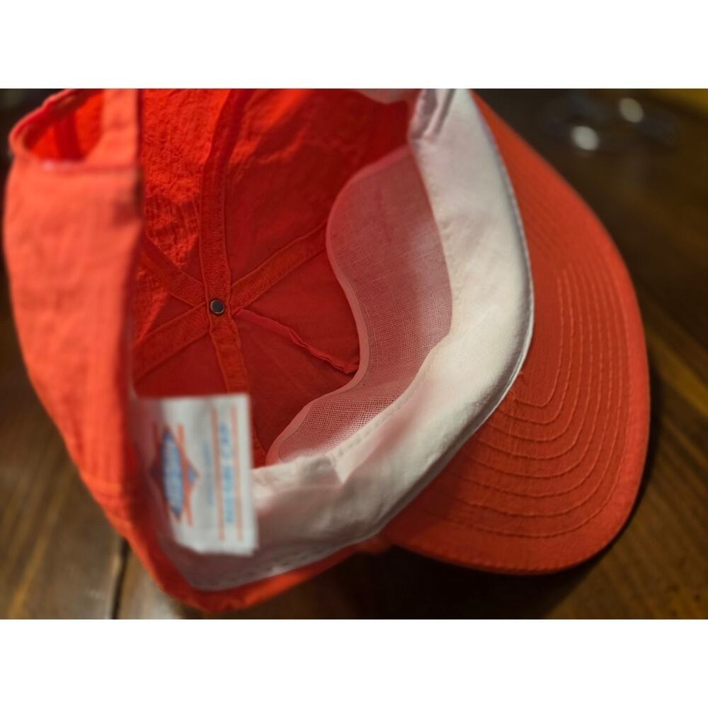 VTG Neon Orange Deli 300 (Closed Las Vegas Deli) Rope Strap Back Nissan Hat NOS - Picture 3 of 5